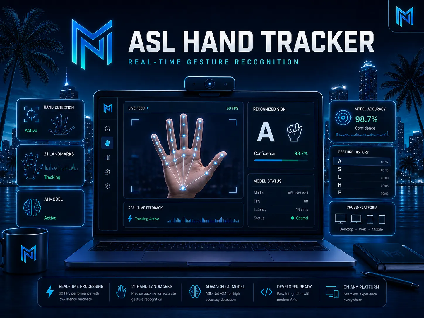 ASL Hand Tracker project preview